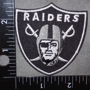 LAS VEGAS RAIDERS IRON ON EMBROIDERED PATCH - Picture 1 of 3