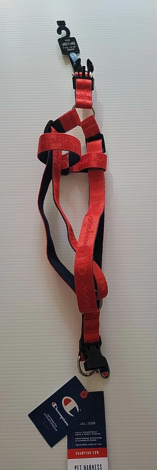 Arnés rojo grande/X grande Champion Pet para perros se adapta a pechos de 19"-29"  Foto 1 de 4