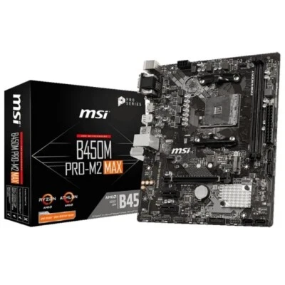 Placa  base AMD AM4 DDR4 Micro-ATX  MSI B450M PRO-M2 MAX - Imagen 1 de 2