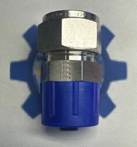 Parker ALok 12MSC12N-316 Male Connector 3/4” X 3/4” MNPT Swagelok# SS-1210-1-12 - Picture 1 of 2
