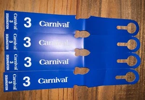 Carnival Cruise Ships - Juego de 4 - Etiquetas de equipaje VIP - Tercer desembarque #3 - Imagen 1 de 5