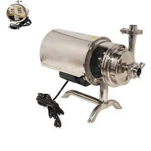3T/h Centrifugal Pump Sanitary Beverage Food Grade Inlet 1.4" Less Noise 110V - Picture 1 of 12