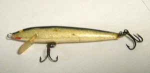 Original Rapala Finland Floating Minnow Silver/Bk 3 1/4" Preowned - Picture 1 of 3