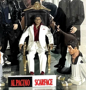 Scarface Movie Al Pacino Retro Display Collectible Logo Text Stand Tony Montana - Picture 1 of 2