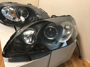 **SONAR SK3301-CV96 SK3302 HEADLIGHT ASSEMBLY L & R HALO RING LIGHT HONDA CIVIC - Picture 1 of 15