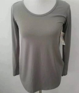 Lularoe XL Lynnae Camisa Manga Larga Gris Sólido #3010 - Imagen 1 de 2