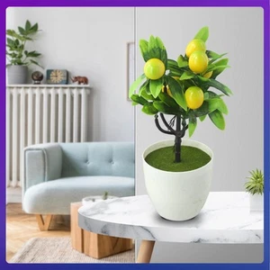 Mit Becken Künstlicher Zitronenbaum Künstliche Topfblumen Falsche Pflanze - Bild 1 von 22