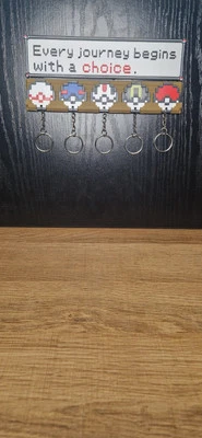 3D Printed Pokemon Key Chain Hanger with 5 Diffrent Key Chains - Image 1 of 4