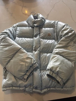Moncler Down Jacket/ Vest Size 0 Light Blue - Image 1 of 4