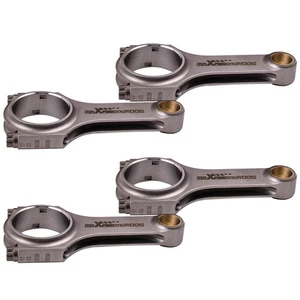EN24 Connecting Rod Rods For Mitsubishi 4G63 2nd Gen Lancer EVO 7 BOLT 6.142" - Picture 1 of 18