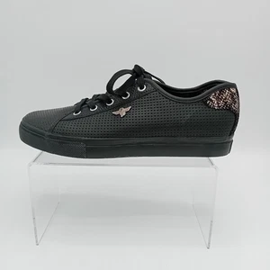 Creative Recreation Leather Trainers UK7 Black Snake Print Heel New in Box FLT19 - Picture 1 of 13
