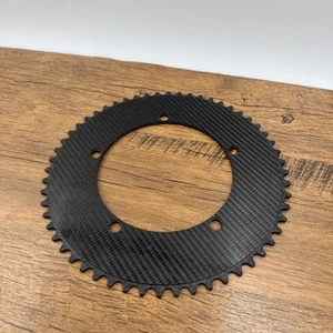 Fibre-Lyte Carbon Track Chainring 56 Tooth 56T 144BCD 1/8" - Picture 1 of 4
