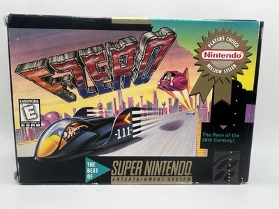 F-Zero - Nintendo SNES (CIB) Complete In Box (Tested) MINT CLEAN - Image 1 of 4