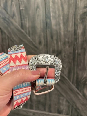 Cinturón Angel Ranch West Y2K Niña Talla 30 o Mujer XS Brillo Suroeste Foto 1 de 4