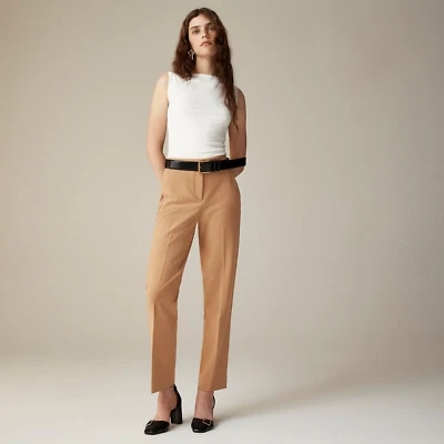 J. Crew Petite Kate Straight Leg Pants Season Stretch Size P0 CC442 - Image 1 of 4