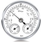 Outdoor Barometer Thermometer Hygrometer - 5in Barometer Weather Station , for