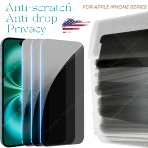 Lote Protector Pantalla Cristal Templado Privacidad para iPhone 16 15 Plus 14 13 12 11 XR - Imagen 1 de 33