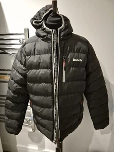 Bench Mens Gaudino Hooded Puffer Jacket Black - Size XL NEW RRP £105 - Picture 1 of 9