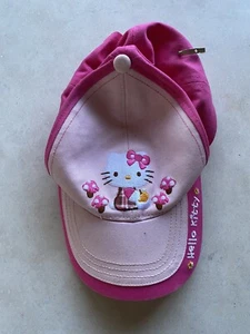 Hello Kitty Hat Pink Hat Adjustable Kids Hat Pink Cap - Foto 1 di 1