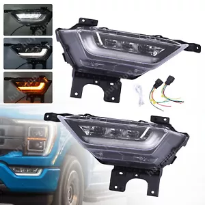 Pair For 2021 2022 Ford F-150 LED Fog Lights w/ Turn Signals Left & Right Side - Bild 1 von 11