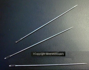 3 BIG EYE 3.5 inch 89mm Beading needles steel beading needles easy thread KIT009 - Picture 1 of 3