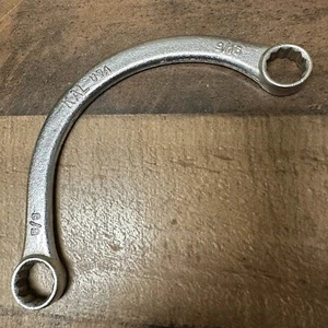 VINTAGE KAL USA 9/16" X 5/8" HALF MOON Obstruction WRENCH 12 Point - Picture 1 of 6