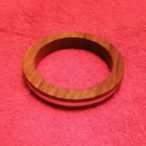 Wooden Bangle W/Gold Strip (s) - Picture 1 of 3