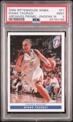 2005 Rittenhouse WNBA Diana Taurasi #P1 Archives Promo PSA 9 Phoenix Mercury - Image 1 of 2