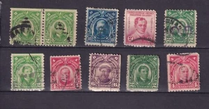 PHILIPPINEN AMERIKA MENGE 10 VINTAGE PORTOMARKEN WURDEN SCHARNIERT - Bild 1 von 1