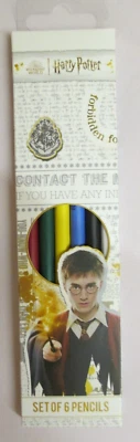 Harry Potter Set of 6 Colouring Pencils - Image 1 of 3