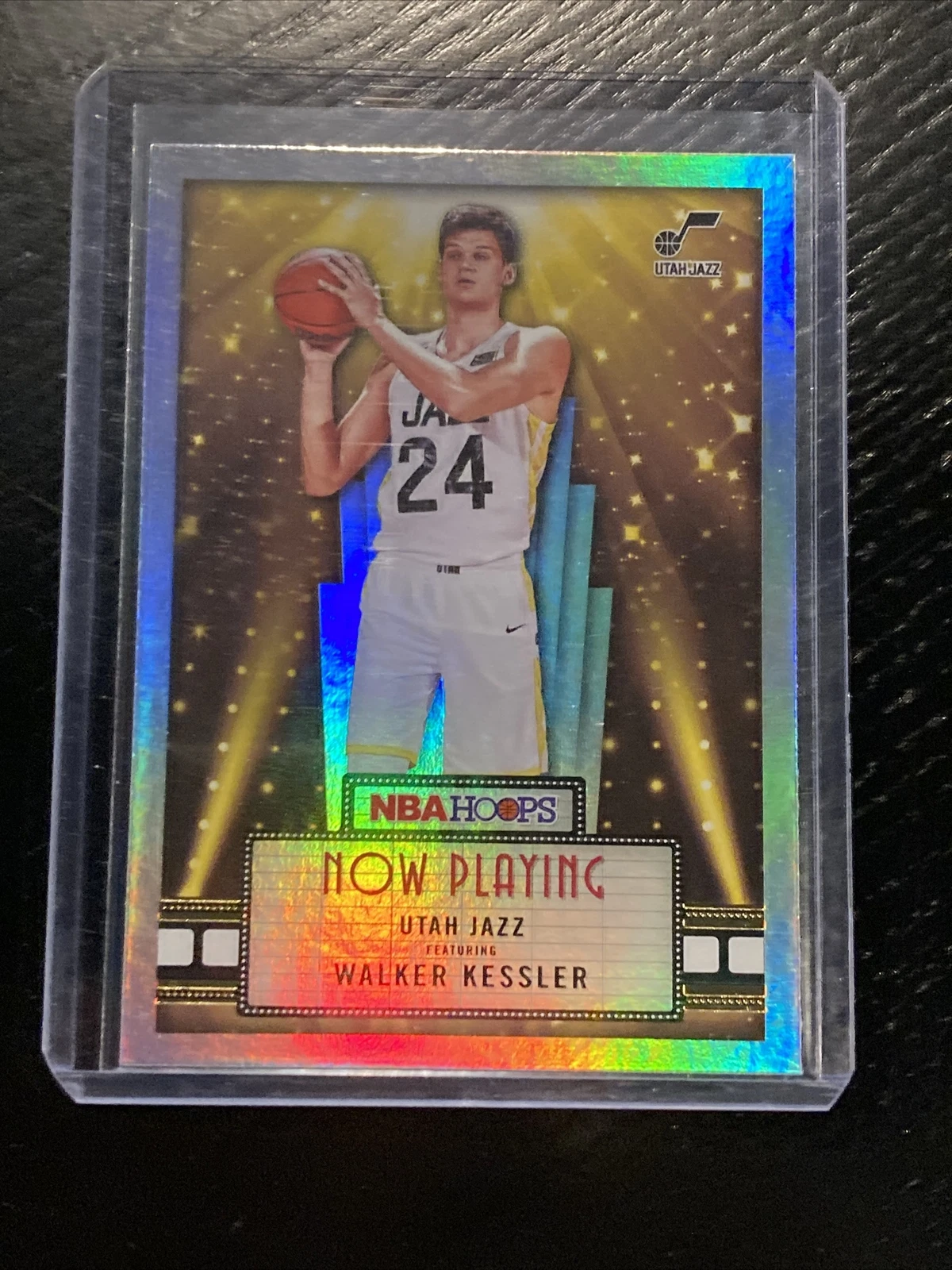 2022-23 NBA Hoops Now Playing Holo #19 Walker Kessler - Utah Jazz