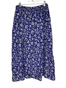 Falda Destination 365 Estampada Pull-on A599168 Azul Estampado Floral Talla Mediana Nueva - Imagen 1 de 8