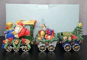 PartyLite ZURÜCKGENOMMEN Santa Zug Teelichthalter P9793 (3 Stück) Weihnachten mit Box - Bild 1 von 24