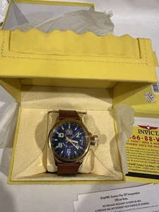 INVICTA Herren Signature Collection Russian Diver 18kt vergoldet GMT Uhr - Bild 1 von 15