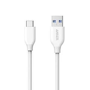 Anker PowerLine cable 0.9m white USB-C USB-A 3.0 Galaxy S8 MacBook Xperia F/S - Picture 1 of 8