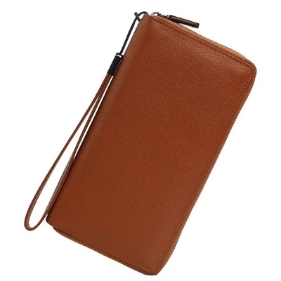 RFID Blocking Wallet Leather Zip Around Clutch Large Capacity Ladies Travel P... - Immagine 1 di 4