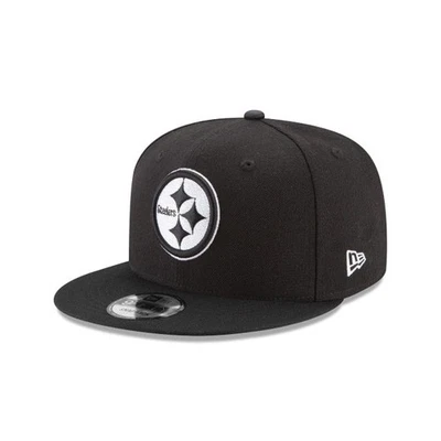 Auténtica gorra NFL New Era Pittsburgh Steelers 9FIFTY Snap-back - negra/blanca Foto 1 de 4