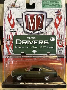 NEW IN BOX - M2 AUTO DRIVERS 1970 FORD MUSTANG GRABBER - GREEN - 1:64 SCALE - Picture 1 of 3