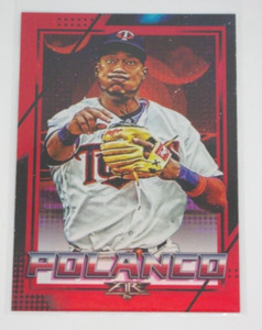 Jorge Polanco 2020 Topps Fire Flame Parallel card #94! Minnesota Twins