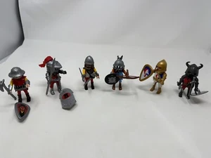 🦄 Playmobil Knight Set Of 6 Figures With Swords And Shields ￼ - Picture 1 of 24