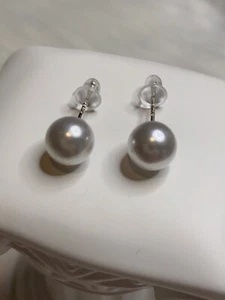 925 Sterling Silver Freshwater 8mm Pearl Stud Earrings Birthday Christmas Gift - Picture 1 of 3