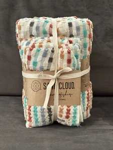 SAND CLOUD 4pc Set Hand/Bath Towels 100% Turkish Organic Cotton Saturnia Haze - Picture 1 of 7