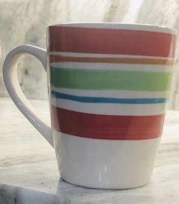 Taza de café Mainstays Sonoma Stripes multicolor 12 oz Foto 1 de 4