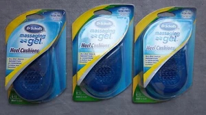 3 Paar Dr. Scholl's Komfort Fersenpolster Massagegel Herren Größe 8-13 Scholl - Bild 1 von 2