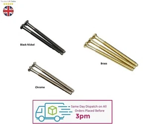 M3.5 Electrical Socket Switch Plug Screws Black Nickel/Chrome/Brass Finish 50mm - Picture 1 of 1