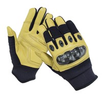 TACTICAL CARBON FIBER HARD KNUCKLE DRIVING AIRSOFT SHOOTING COMBAT DUTY GLOVES