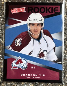 2010-11 Upper Deck Victory Black Brandon Yip #210 Rookie RC Avalanche A006