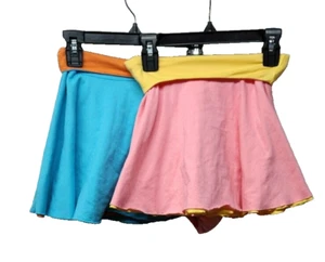 Lot of 2 NWT GapKids Girl Pull on Foldover Waist Reversable Skirts Size 4 - Picture 1 of 9