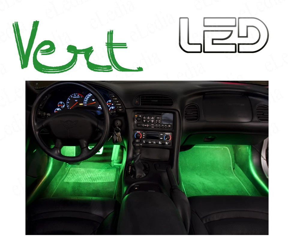 Für Peugeot 5008 Led-Lampen Grün Beleuchtung Tritt Teppich Boden- Böden Licht - Bild 1 von 1