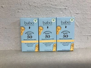 Babo Botanicals Sensitive Baby Mineral Sonnenschutz Stick LSF50 0,6oz/17g Menge 3 - Bild 1 von 3